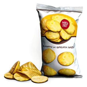 Hand Drawn Bag Of Chips PNG 06132024