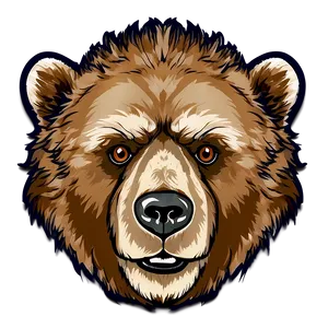 Hand Drawn Bear Face PNG Kqq PNG