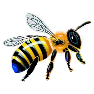 Hand Drawn Bee Png 70 PNG image