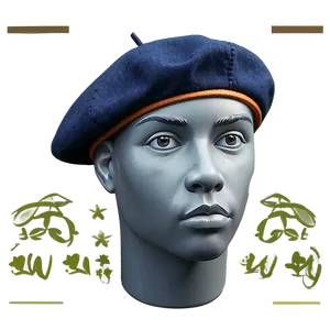 Hand Drawn Beret PNG 6