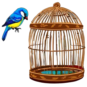 Hand Drawn Bird Cage Png 55 PNG image