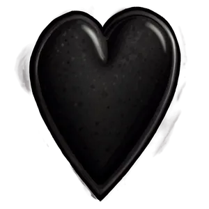 Hand-drawn Black Heart Png Sqm36 PNG image