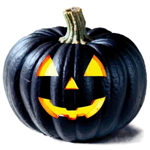Hand-drawn Black Pumpkin PNG Jel PNG