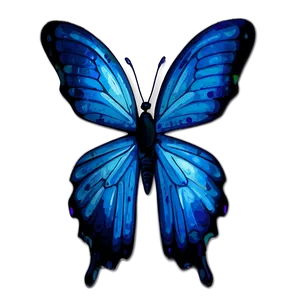 Hand-drawn Blue Butterfly Png Jqi40 PNG image