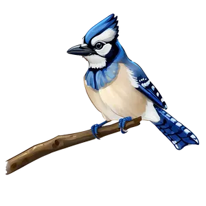 Hand-drawn Blue Jay Png Tbk PNG image