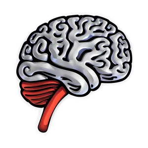 Hand-drawn Brain Outline PNG 06272024 PNG