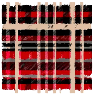 Hand Drawn Buffalo Plaid PNG 06262024