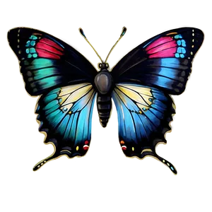 Hand Drawn Butterflies Png 31 PNG image