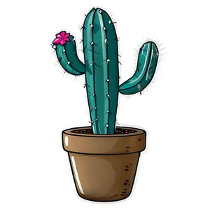 Hand-drawn Cactus Set PNG 68 PNG