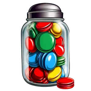 Hand Drawn Candy Jar PNG 18 PNG