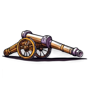 Hand-drawn Cannon Png 05242024 PNG image