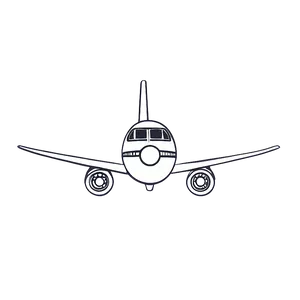 Hand Drawn Cartoon Airplane Png Pyh27 PNG image