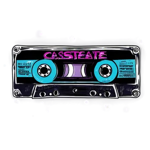 Hand Drawn Cassette Tape Png 77 PNG image