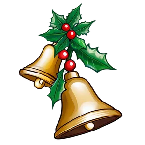 Hand Drawn Christmas Bells PNG Erl6 PNG