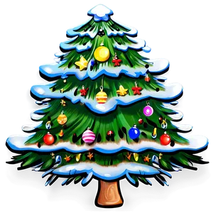 Hand Drawn Christmas Tree Png 06132024 PNG image