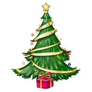 Hand Drawn Christmas Tree Png 77 PNG image