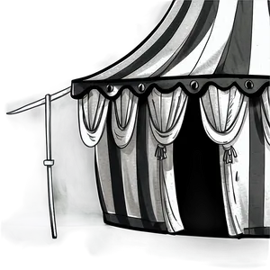Hand-drawn Circus Tent Sketch PNG Rje73 PNG