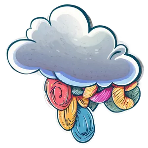 Hand Drawn Cloud Clipart Png Otx58 PNG image