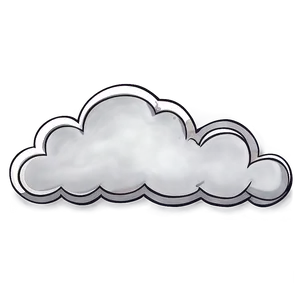Hand Drawn Cloud Vector PNG Oil42