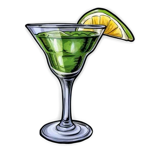 Hand Drawn Cocktail Glass PNG 20 PNG