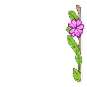 Hand-drawn Corner Flower Png Vfi92 PNG image