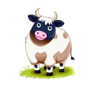 Hand Drawn Cow Clipart Png 06272024 PNG image