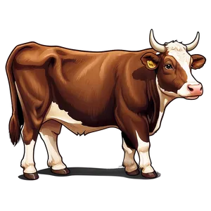 Hand Drawn Cow Clipart Png 72 PNG image