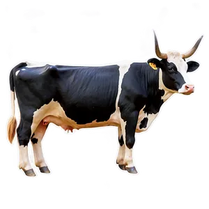 Hand Drawn Cow Png Xjf45 PNG image