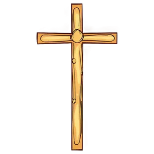 Hand-drawn Cross Outline PNG Hsw14 PNG