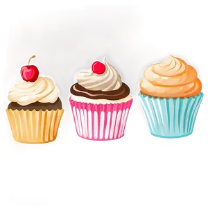 Hand Drawn Cupcake Png Emx26 PNG image