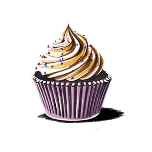 Hand Drawn Cupcake PNG Fcm PNG