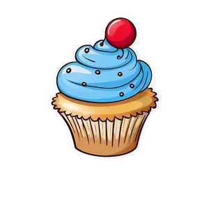 Hand Drawn Cupcake PNG Oei55 PNG