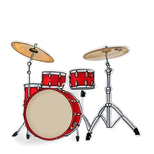 Hand Drawn Drum Kit PNG 24 PNG