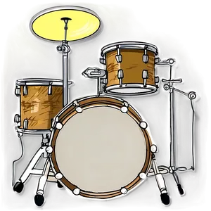 Hand Drawn Drum Kit PNG 57 PNG