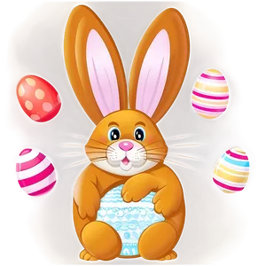 Hand Drawn Easter Bunny Png 05232024 PNG image