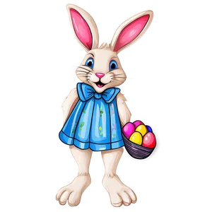 Hand Drawn Easter Bunny Png 64 PNG image