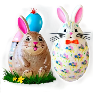 Hand Drawn Easter Bunny Png Dye95 PNG image