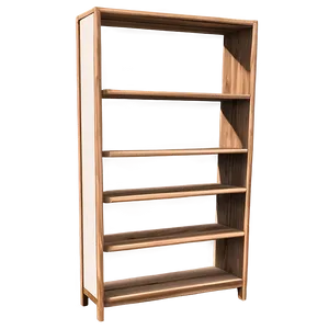 Hand-drawn Empty Bookshelf PNG 06272024 PNG