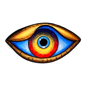 Hand-drawn Evil Eye PNG 88