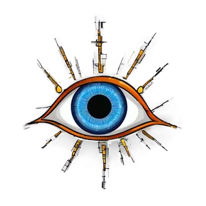 Hand-drawn Evil Eye PNG Sns