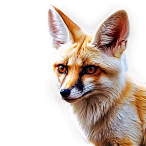 Hand-drawn Fennec Fox Portrait Png Syc20 PNG image