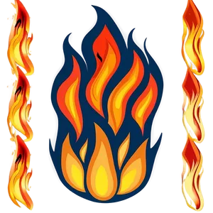 Hand Drawn Flame PNG Plw34