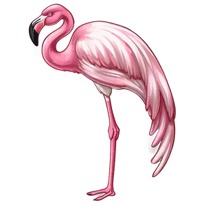 Hand Drawn Flamingo Sketch PNG 05062024