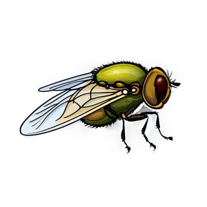 Hand Drawn Flies Png 06122024 PNG image