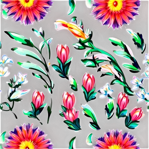 Hand Drawn Floral Pattern PNG Ubm PNG