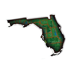 Hand Drawn Florida Outline Png Eop38 PNG image