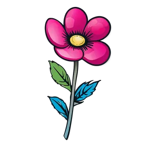 Hand-drawn Flower Outline Png Qgh98 PNG image