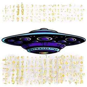 Hand-drawn Flying Saucer Doodle PNG 06202024 PNG