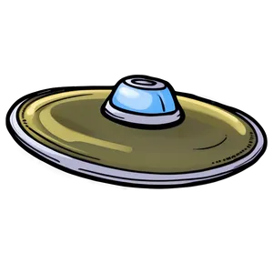 Hand-drawn Flying Saucer Doodle PNG Cus PNG