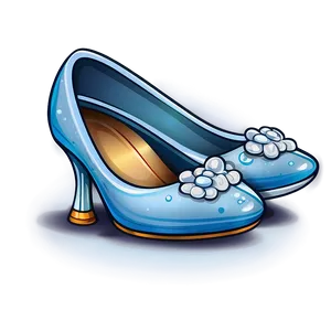 Hand-drawn Glass Slipper Sketch PNG 06132024 PNG
